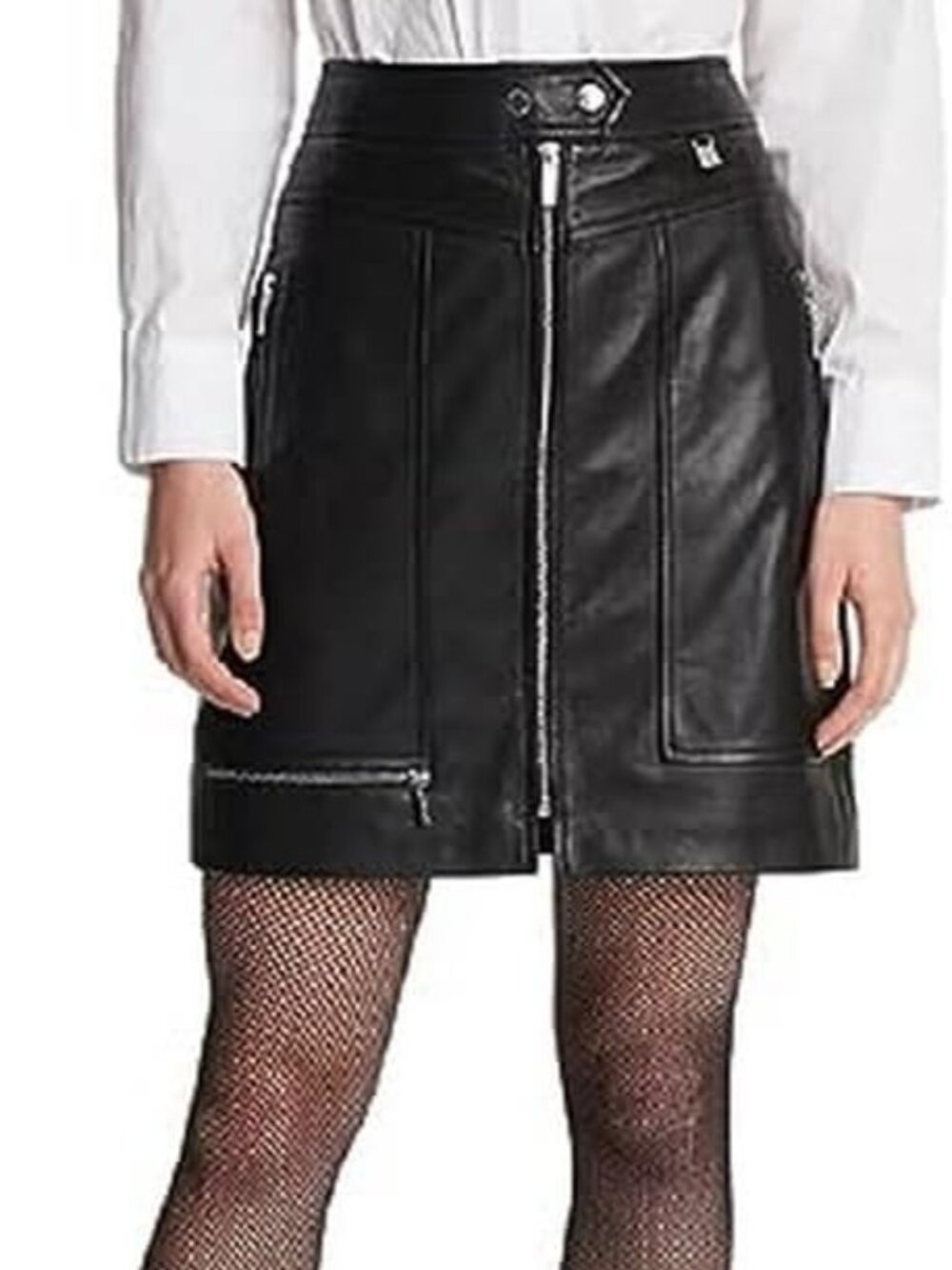Karl Lagerfeld Paris Women's Leather Skirt and Pants Medium New with Tags!